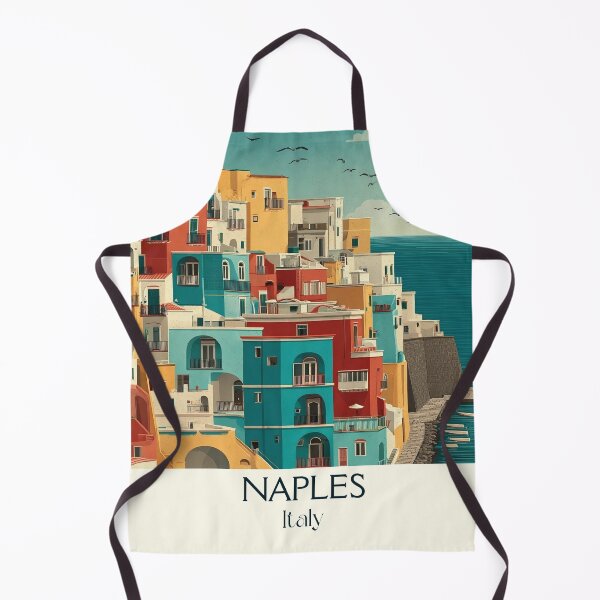 Item preview, Naples Bay Poster – Vesuvius View Italian Coast Art designed and sold by TuncGK.