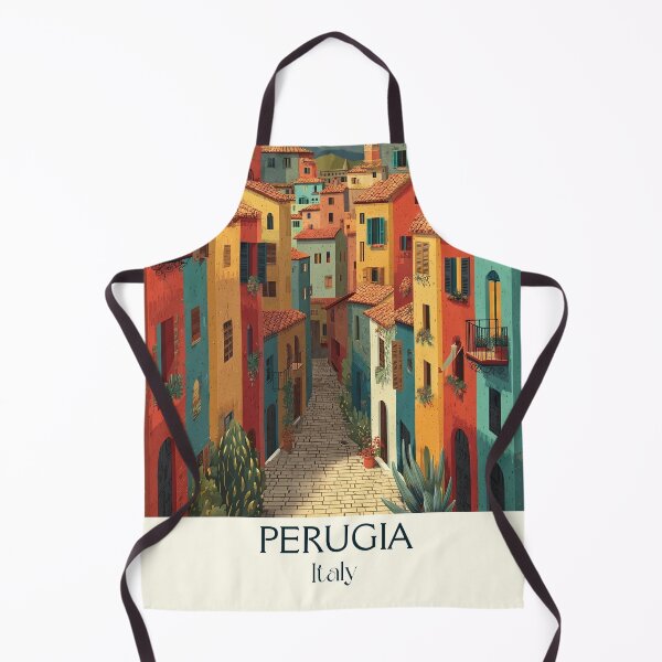 Item preview, Perugia Umbria Poster – Chocolate City Hill Town Art designed and sold by TuncGK.