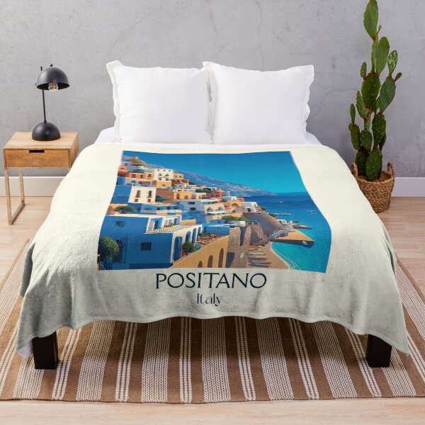 Item preview, Positano Amalfi Coast – Cliffside Paradise Vintage Art designed and sold by TuncGK.