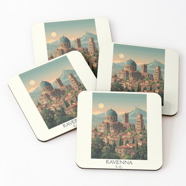 Item preview, Ravenna Mosaic City – Byzantine Italy Vintage Poster designed and sold by TuncGK.