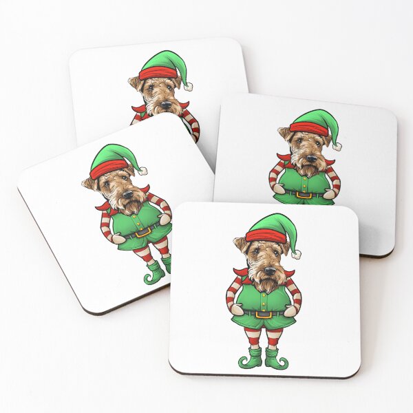 Item preview, Airedale Terrier Christmas Elf designed and sold by whyitsme.