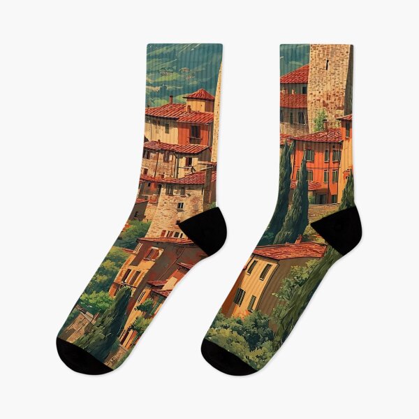 Item preview, San Gimignano Tuscany – Medieval Towers Vintage Poster designed and sold by TuncGK.