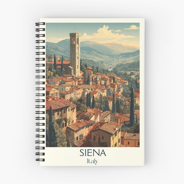 Item preview, Siena Tuscany Poster – Medieval City Piazza Vintage Art designed and sold by TuncGK.