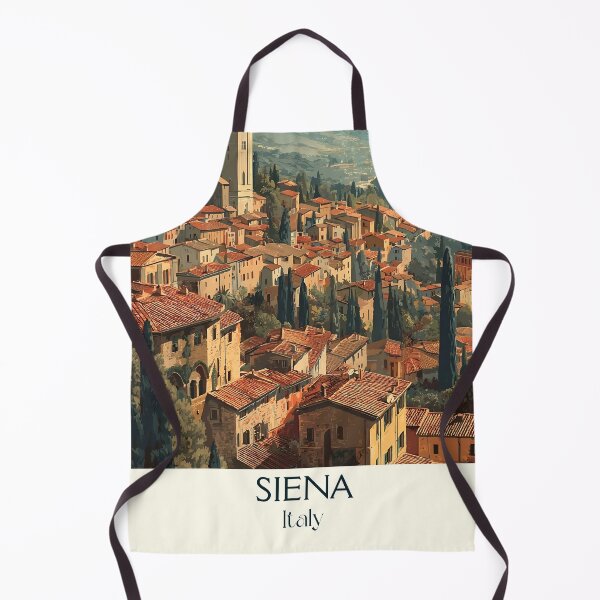 Item preview, Siena Tuscany Poster – Medieval City Piazza Vintage Art designed and sold by TuncGK.