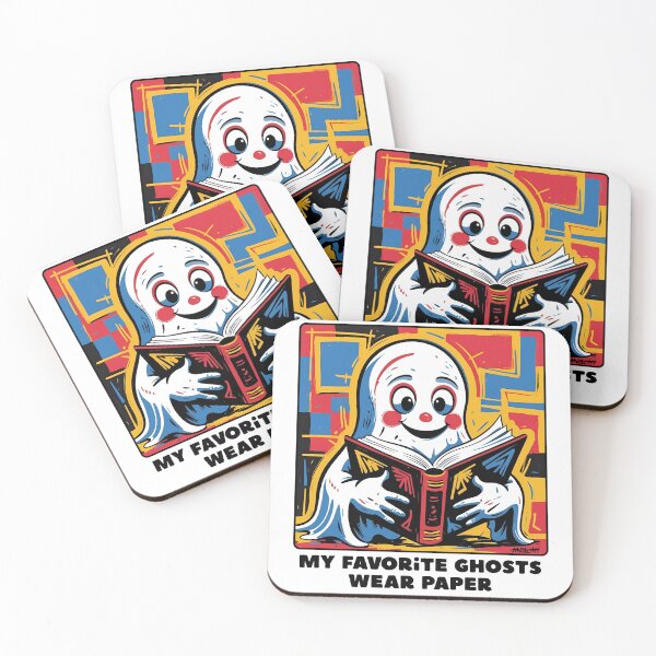 Item preview, Ghost and books designed and sold by Filologica.