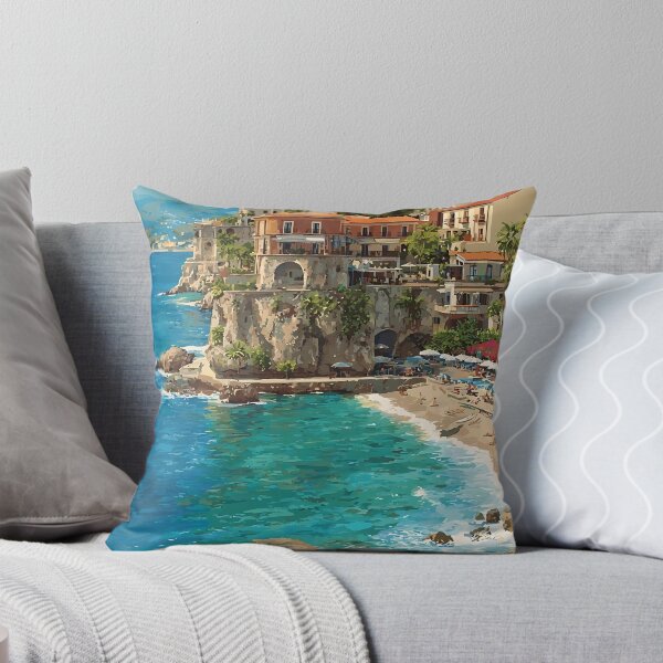 Item preview, Taormina Sicily Poster – Greek Theatre Coastal Art designed and sold by TuncGK.