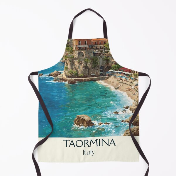 Item preview, Taormina Sicily Poster – Greek Theatre Coastal Art designed and sold by TuncGK.