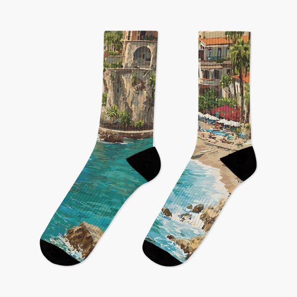 Item preview, Taormina Sicily Poster – Greek Theatre Coastal Art designed and sold by TuncGK.