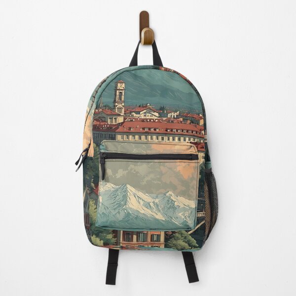 Item preview, Turin Piedmont Poster – Alpine City Vintage Travel Art designed and sold by TuncGK.