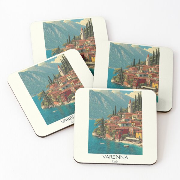 Item preview, Varenna Lake Como – Romantic Lakeside Village Art designed and sold by TuncGK.