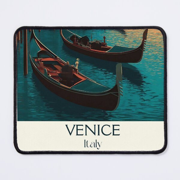 Item preview, Venice Gondola Poster – Grand Canal Sunset Vintage Art designed and sold by TuncGK.