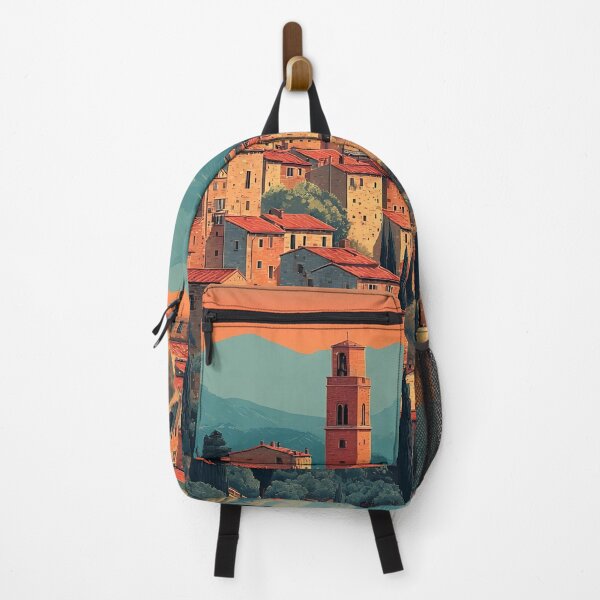 Item preview, Volterra Tuscany Poster – Etruscan Hilltop Vintage Art designed and sold by TuncGK.