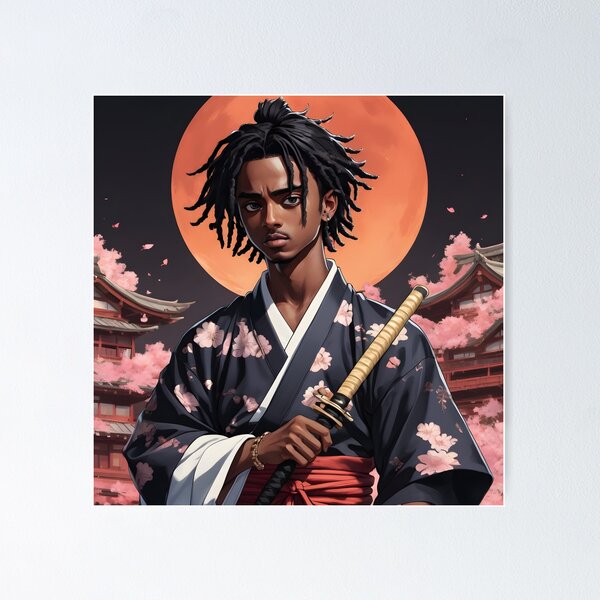 Item preview, Playboi Carti As An Anime Samurai  designed and sold by Valis Karma.
