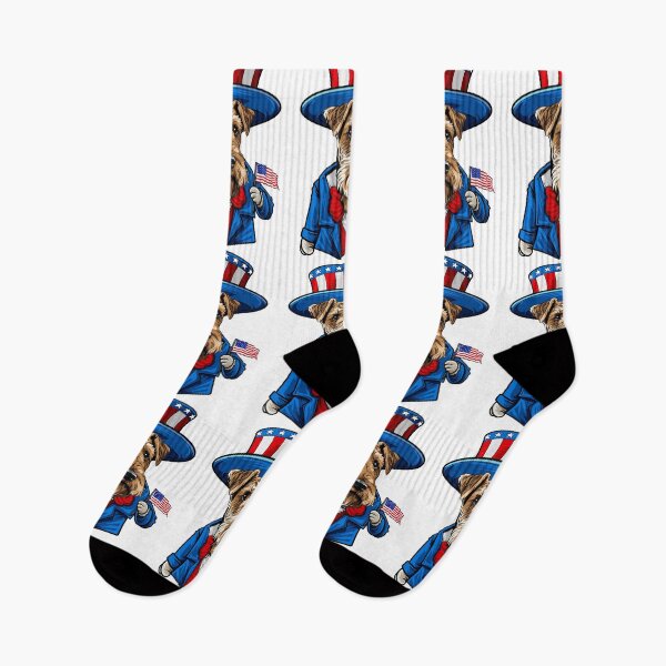 Item preview, Funny American Dog Airedale Terrier, 4th of July designed and sold by whyitsme.