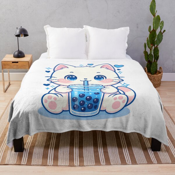 Item preview, Kawaii Cat Boba Japanese cute aesthetic Anime Girls Teens designed and sold by TynesDesign.
