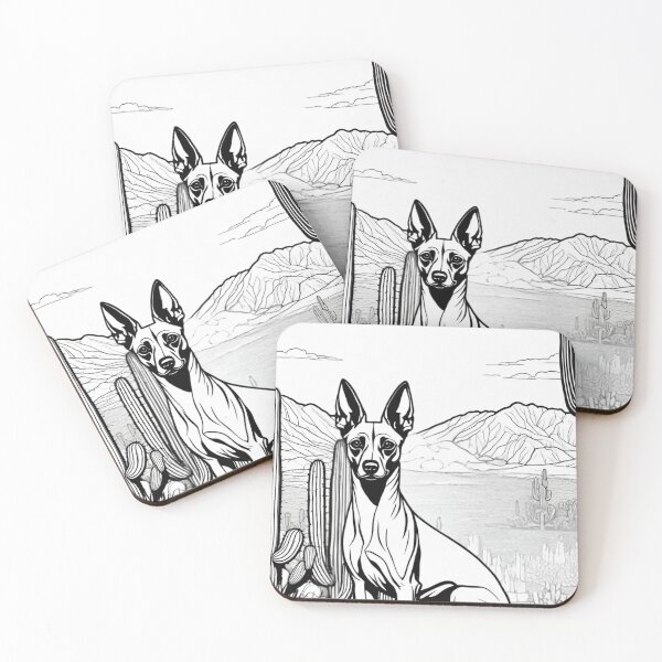 Item preview, Mexican Desert Dog | Black and White Design designed and sold by Mymexaheart.