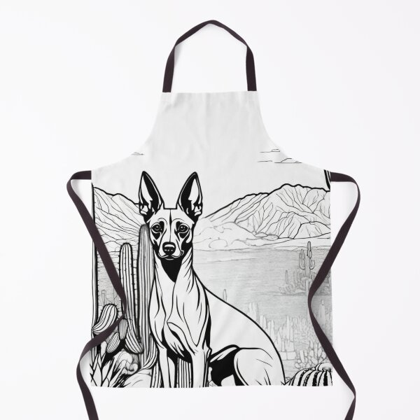 Item preview, Mexican Desert Dog | Black and White Design designed and sold by Mymexaheart.