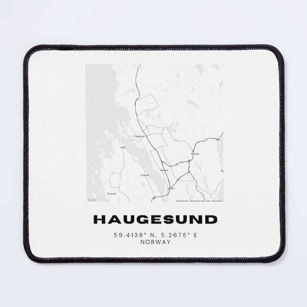 Item preview, Haugesund Map Poster – Sleek Urban Norway designed and sold by RM-Journey.