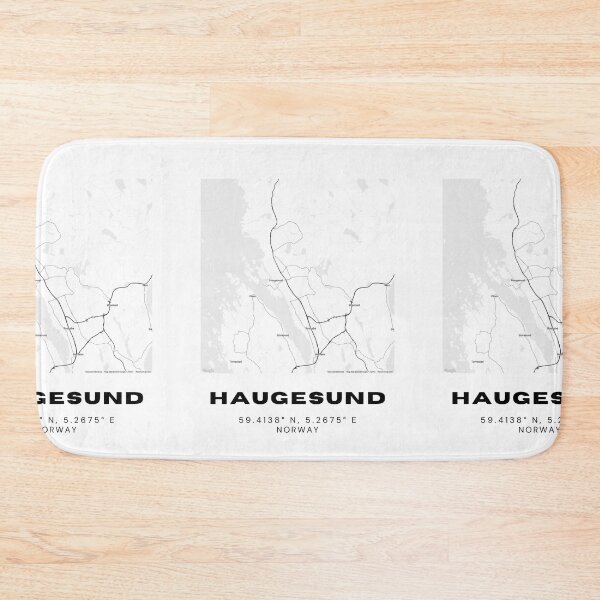 Item preview, Haugesund Map Poster – Sleek Urban Norway designed and sold by RM-Journey.