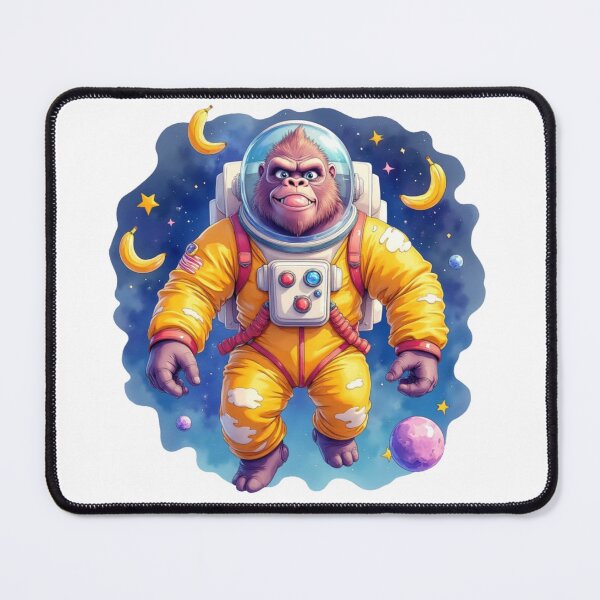 Item preview, Funny Cartoon Astronaut Gorilla In Space designed and sold by FunCartoonSpot.