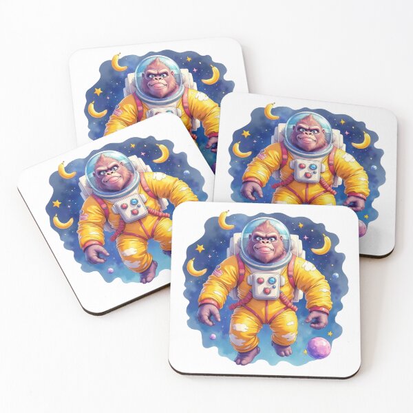 Item preview, Funny Cartoon Astronaut Gorilla In Space designed and sold by FunCartoonSpot.