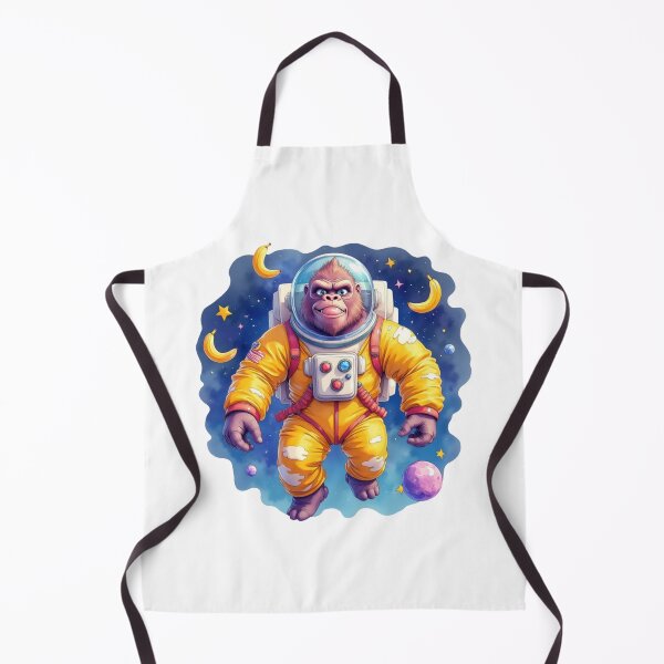 Item preview, Funny Cartoon Astronaut Gorilla In Space designed and sold by FunCartoonSpot.