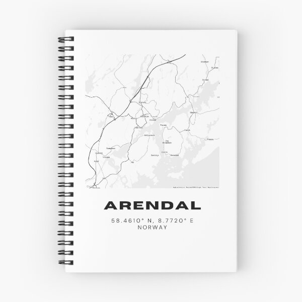 Item preview, Arendal Map Poster – Coastal Norway City Map designed and sold by RM-Journey.