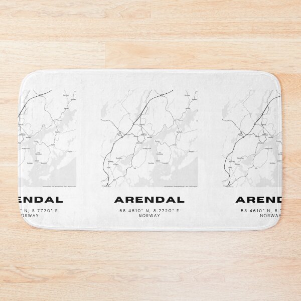Item preview, Arendal Map Poster – Coastal Norway City Map designed and sold by RM-Journey.