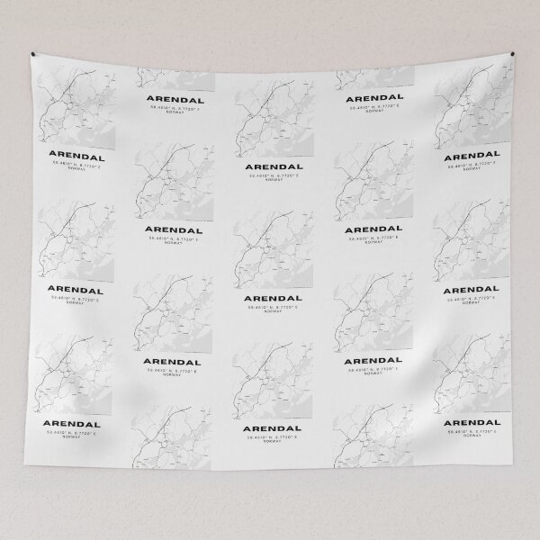 Item preview, Arendal Map Poster – Coastal Norway City Map designed and sold by RM-Journey.