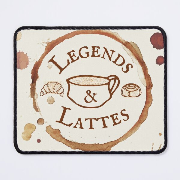 Item preview, Legends & Lattes Fan Art - Coffee Shop Fantasy Sticker designed and sold by LowlaBug Designs.