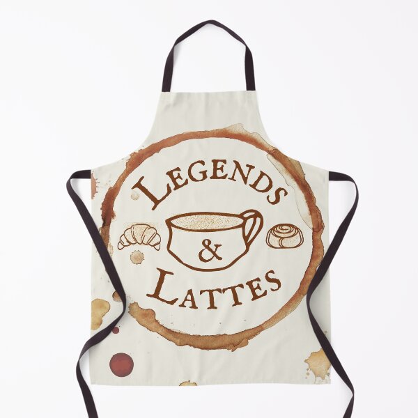 Item preview, Legends & Lattes Fan Art - Coffee Shop Fantasy Sticker designed and sold by LowlaBug Designs.