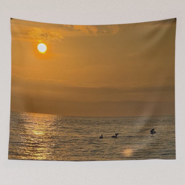 Item preview, Pelicans sunrise swim designed and sold by jimisimij.