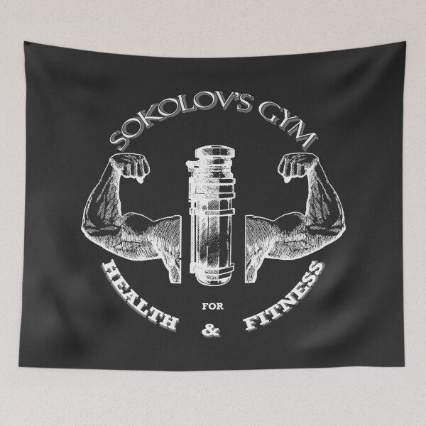 Item preview, Sokolov's Gym - White - Round designed and sold by Anguru.