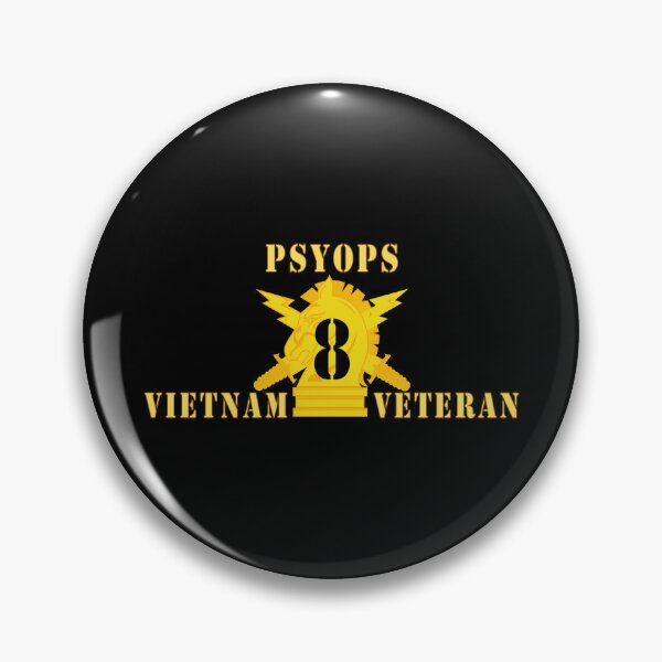 Item preview, Army - PSYOPS w Branch Insignia - 8th Battalion Numeral - w Vietnam Vet X 300 - Hat designed and sold by Military Insignia Products.