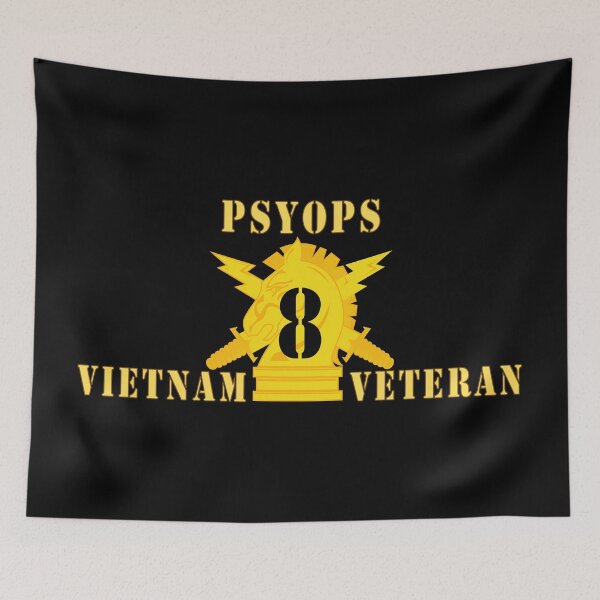 Item preview, Army - PSYOPS w Branch Insignia - 8th Battalion Numeral - w Vietnam Vet X 300 - Hat designed and sold by Military Insignia Products.