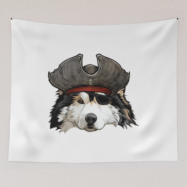 Item preview, Alaskan Malamute Pirate designed and sold by whyitsme.