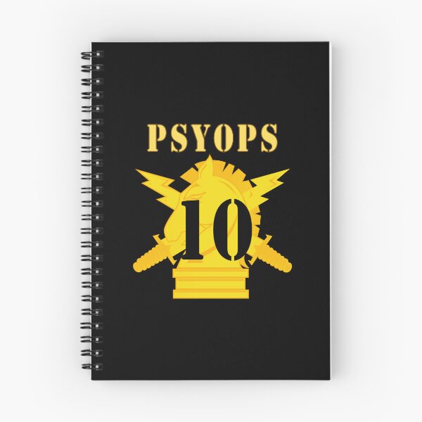 Item preview, Army - PSYOPS w Branch Insignia - 10th Battalion Numeral - Line X 300 designed and sold by Military Insignia Products.