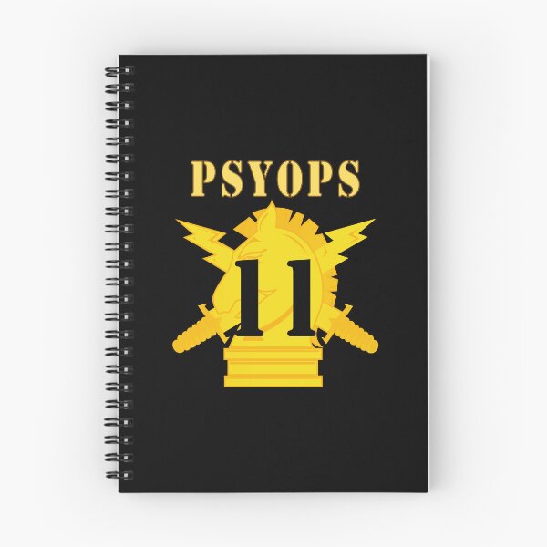 Item preview, Army - PSYOPS w Branch Insignia - 11th Battalion Numeral - Line X 300 designed and sold by Military Insignia Products.