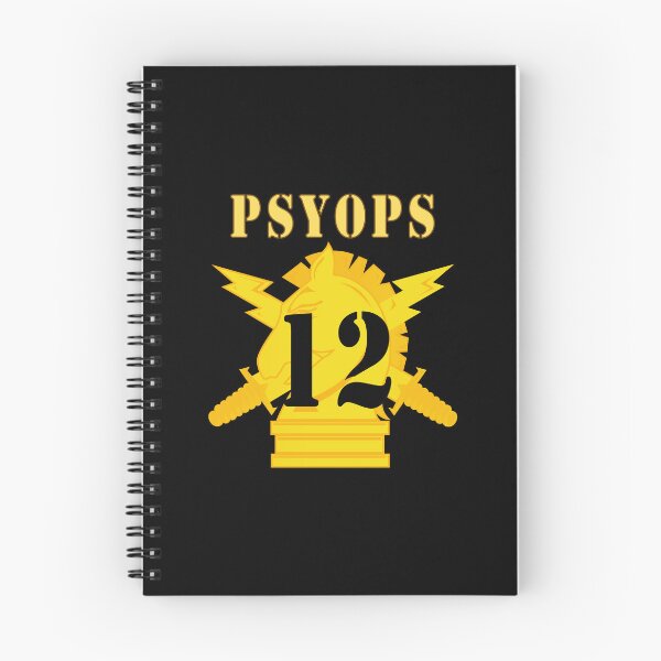 Item preview, Army - PSYOPS w Branch Insignia - 12th Battalion Numeral - Line X 300 designed and sold by Military Insignia Products.