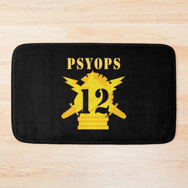 Item preview, Army - PSYOPS w Branch Insignia - 12th Battalion Numeral - Line X 300 designed and sold by Military Insignia Products.