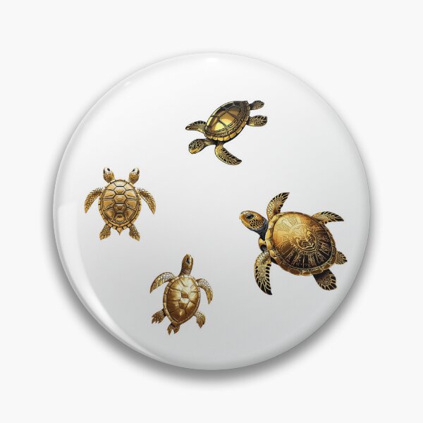 Item preview, Golden Turtle Pack – 4 Unique Designs including Mythical Two-Headed Turtle designed and sold by Shir.Design.