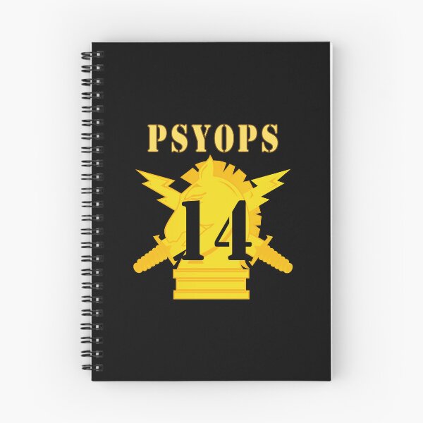 Item preview, Army - PSYOPS w Branch Insignia - 14th Battalion Numeral - Line X 300 designed and sold by Military Insignia Products.