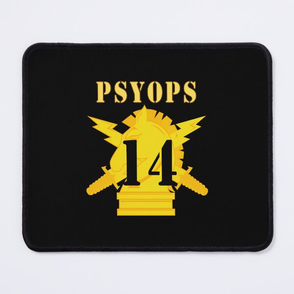 Item preview, Army - PSYOPS w Branch Insignia - 14th Battalion Numeral - Line X 300 designed and sold by Military Insignia Products.