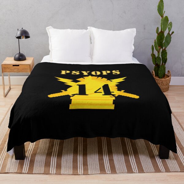 Item preview, Army - PSYOPS w Branch Insignia - 14th Battalion Numeral - Line X 300 designed and sold by Military Insignia Products.