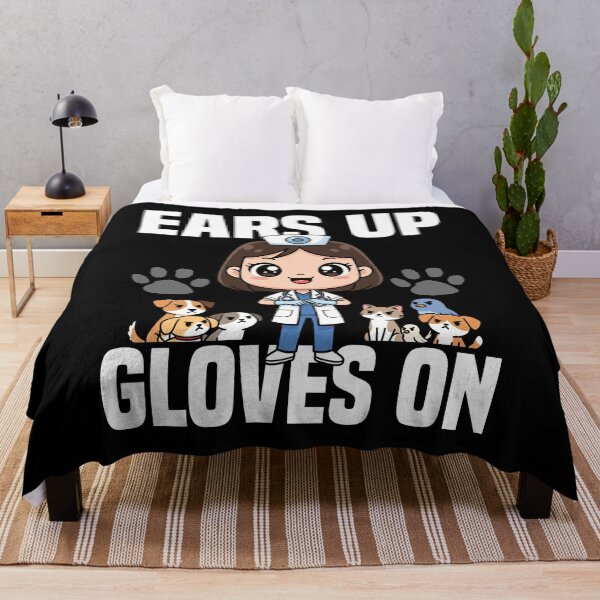Item preview, EARS UP, GLOVES ON - VET GIFT designed and sold by KEF Custom.