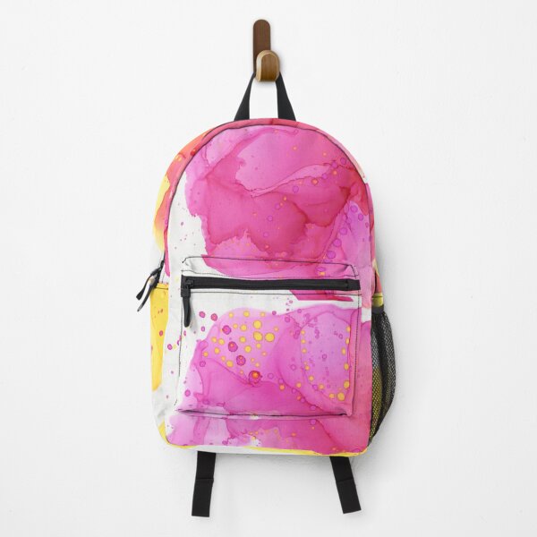 Item preview, Strawberry-Lemon Sorbet Ink Abstract designed and sold by Barbie Rebranded.