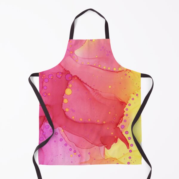 Item preview, Strawberry-Lemon Sorbet Ink Abstract designed and sold by Barbie Rebranded.