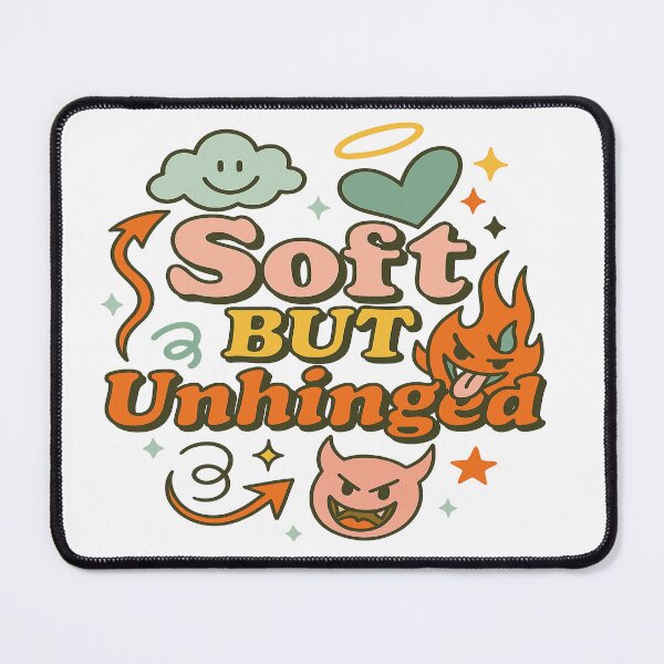 Item preview, Soft But Unhinged – Cute Chaos Aesthetic Design designed and sold by nottoosoft.