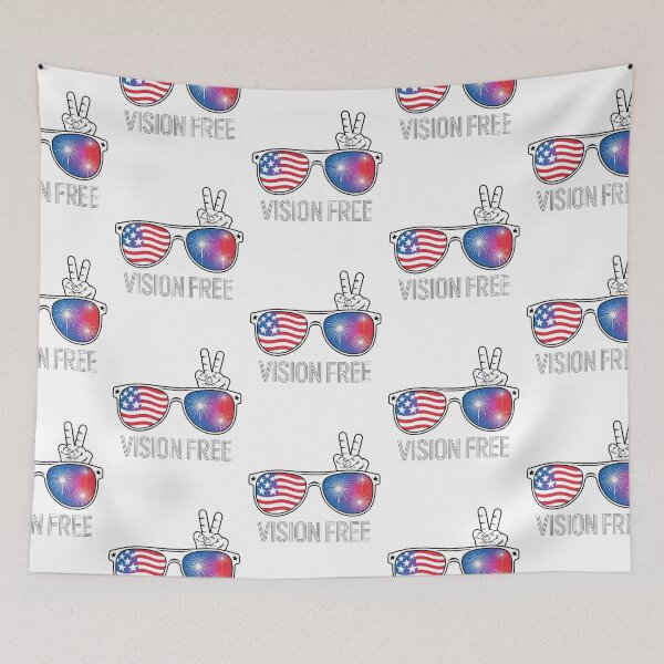 Item preview, Vision Free American Flag Sunglasses Peace Fireworks designed and sold by Taans-Creation.