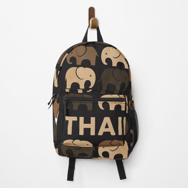 Item preview, Earth Tone Elephant Pattern – Thailand Souvenir Design designed and sold by konthai.familyart.